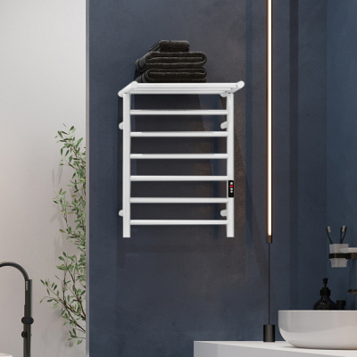 Maxonor IDEAL Электрический полотенцесушитель 680х500 PL-TRE11SS6-8 (50) Матовый белый от интернет-магазина Purezza 