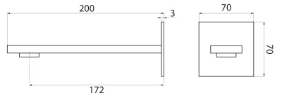 Cezares UNIKA Излив для ванны UNIKA-SCV-03/24 Золото от интернет-магазина Purezza 