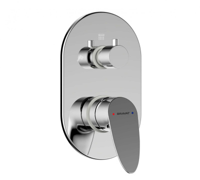 Bravat Drop Встраиваемый смеситель для душа P69190C-RUS от интернет-магазина Purezza 