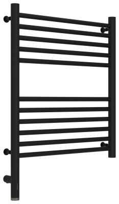 Сунержа Богема 3.0 прямая Электрический полотенцесушитель 600х500 Матовый черный от интернет-магазина Purezza 