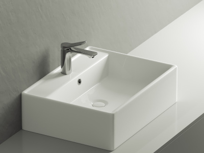 Ceramicanova Element Умывальник чаша накладная прямоугольная 59х44,5 CN6046 Белый от интернет-магазина Purezza 