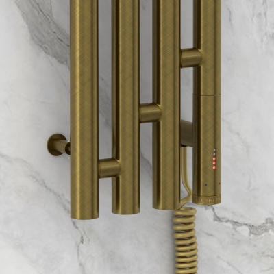 Сунержа Кантата 3.0 Электрический полотенцесушитель 1500х159 Состаренная бронза от интернет-магазина Purezza 