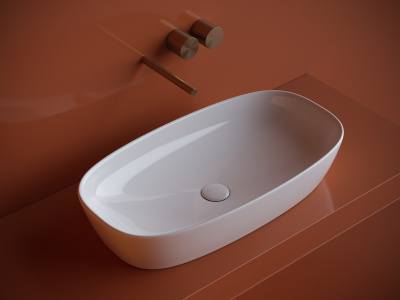 Ceramicanova Element Умывальник чаша накладная овальная 70,5х38 CN5040 Белый от интернет-магазина Purezza 