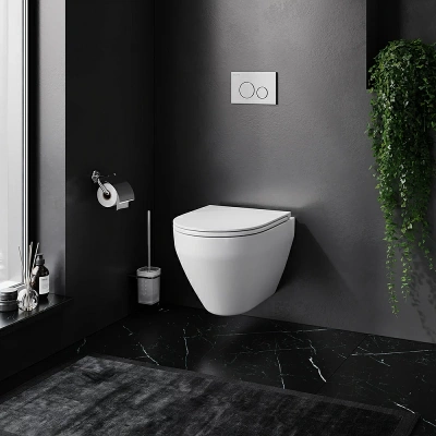 AM.PM Spirit 2.0 Подвесной унитаз безободковый C701700WH Белый  от интернет-магазина Purezza 