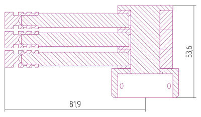Сунержа Вешалка "ВЕЕР-3" 03-2001-3075 Золото от интернет-магазина Purezza 