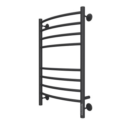 Terminus Классик П8 Электрический полотенцесушитель 800х500 4670078527608 Матовый черный от интернет-магазина Purezza 