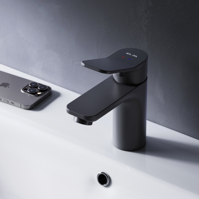 AM.PM X-Joy Смеситель для раковины F85A02122 Черный от интернет-магазина Purezza 