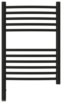 Сунержа Богема 3.0 выгнутая Электрический полотенцесушитель 600х400 Матовый черный от интернет-магазина Purezza 