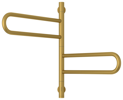 Сунержа Парео 4.0-2С Электрический поворотный полотенцесушитель 567х535 032-0823-0567 Матовое золото от интернет-магазина Purezza 