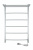 INDIGO Arc с полкой Полотенцесушитель электрический 800х500 LCAE80-50PR Полированный от интернет-магазина Purezza 