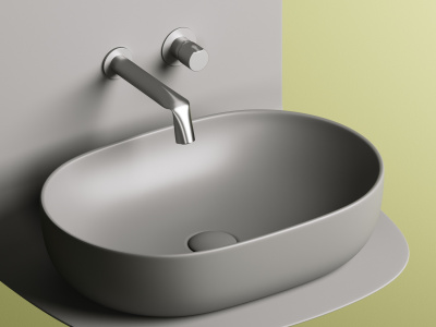 Ceramicanova Element Умывальник накладная чаша овальная 60х41.5 CN6047MH Антрацит матовый от интернет-магазина Purezza 