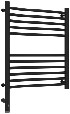 Сунержа Флюид 3.0 Электрический полотенцесушитель 600х500 Матовый черный от интернет-магазина Purezza 