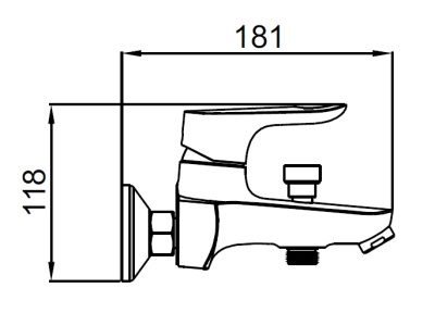 OSGARD HORNAVAN Смеситель для ванны/душа 81323 от интернет-магазина Purezza 