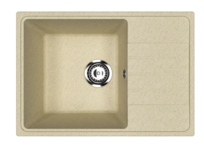 Uperwood ECON UPD-506m Кухонная мойка из искусственного камня 60х42 см 4910201240 Бежевый матовый от интернет-магазина Purezza 