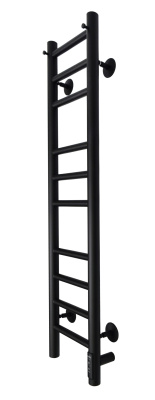 Grois Laura Полотенцесушитель электрический GR133 20x100 П10 9005 R Ф32 Матовый черный от интернет-магазина Purezza 
