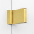New Trendy AVEXA GOLD BRUSHED Душевая перегородка, длина 500-1400 мм, профиль брашированное золото, стекло прозрачное, толщина стекла 6 мм от интернет-магазина Purezza 