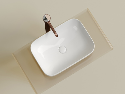 Ceramicanova Element Умывальник чаша накладная прямоугольная 49,5х37 CN6055 Белый от интернет-магазина Purezza 