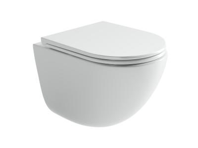 Ceramicanova Vogue Подвесной унитаз, безободковый, смыв торнадо CN4008T Белый от интернет-магазина Purezza 