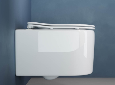 Ceramicanova Moments Rimless Подвесной унитаз CN3003 Белый от интернет-магазина Purezza 