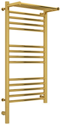 Сунержа Богема с полкой 3.0 Электрический полотенцесушитель 800х400 Золото от интернет-магазина Purezza 