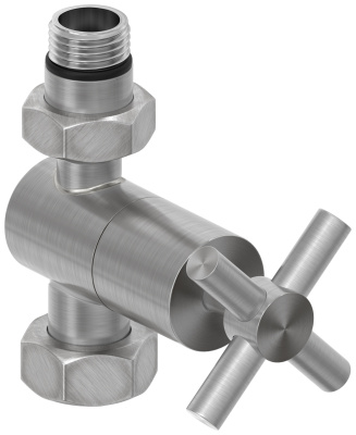 Сунержа Вентиль прямой крест G 1/2" НР х G 3/4" НГ 071-1409-1234 Сатин от интернет-магазина Purezza 