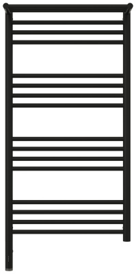 Сунержа Богема с полкой 3.0 Электрический полотенцесушитель 1000х500 Матовый черный от интернет-магазина Purezza 