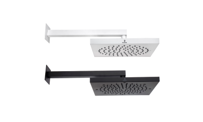 Bossini Cube Верхний душ 28х28 см, H69715G.073 Черный матовый от интернет-магазина Purezza 