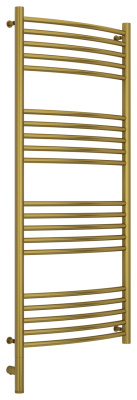 Сунержа Богема 3.0 выгнутая Электрический полотенцесушитель 1200х500 Состаренная латунь от интернет-магазина Purezza 