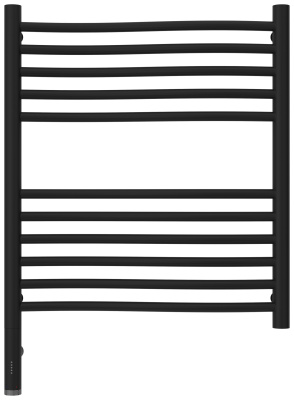 Сунержа Флюид 3.0 Электрический полотенцесушитель 600х500 Матовый черный от интернет-магазина Purezza 