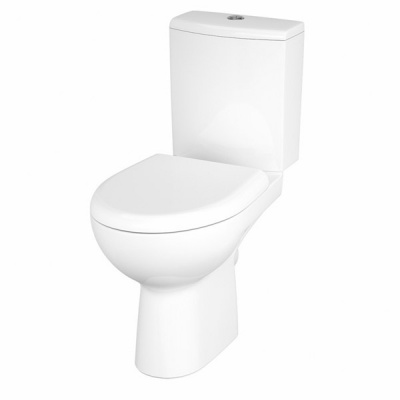 Cersanit Nature new clean on Унитаз с бачком безободковый, сиденье с микролифтом, S-KO-NTR011-3/5-COn-DL-w от интернет-магазина Purezza 