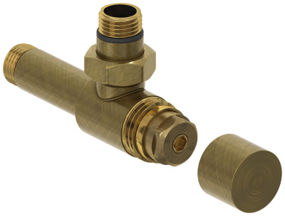 Сунержа Вентиль угловой под шестигранник G 1/2" НР х G 1/2" НР 05-1404-1212 Состаренная бронза от интернет-магазина Purezza 