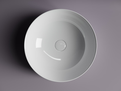 Ceramicanova Element Умывальник чаша накладная круглая 42х42 CN5024 Белый от интернет-магазина Purezza 