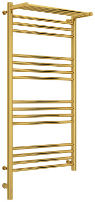 Сунержа Богема с полкой 3.0 Электрический полотенцесушитель 1000х500 Золото от интернет-магазина Purezza 