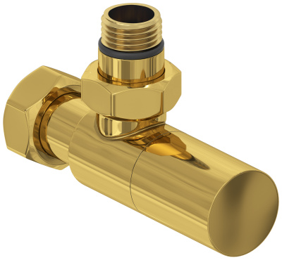 Сунержа Вентиль угловой цилиндр G 1/2" НР х G 3/4" НГ 03-1400-1234 Золото от интернет-магазина Purezza 