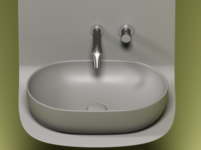 Ceramicanova Element Умывальник накладная чаша овальная 60х41.5 CN6047MH Антрацит матовый от интернет-магазина Purezza 