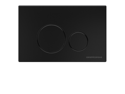 Ceramicanova Envision Система инсталляции для унитазов с кнопкой смыва Round, черная матовая CN1001B от интернет-магазина Purezza 