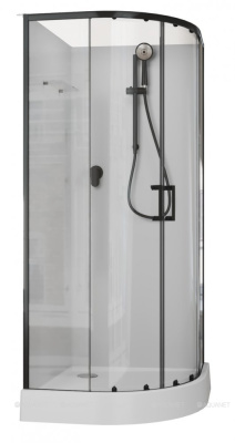 Aquanet Passion EVO R black Душевая кабина 90x90 набор 1 от интернет-магазина Purezza 