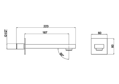 Maxonor Излив для ванны PL73-6 Матовое золото от интернет-магазина Purezza 
