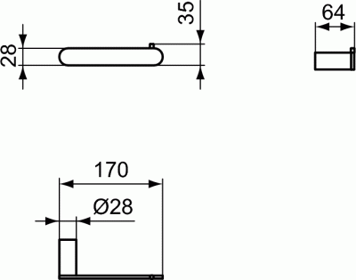 Ideal Standard CONCA Держатель для туалетной бумаги без крышки, круглый T4497AA от интернет-магазина Purezza 