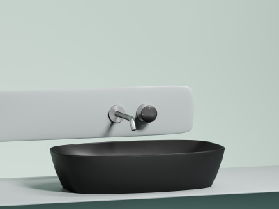 Ceramicanova Element Умывальник накладная чаша овальная 60х38 CN6049MB Черный матовый от интернет-магазина Purezza 