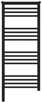 Сунержа Богема с полкой 3.0 Электрический полотенцесушитель 1000х400 Матовый черный от интернет-магазина Purezza 