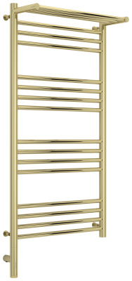 Сунержа Богема с полкой 3.0 Электрический полотенцесушитель 1000х500 Шампань от интернет-магазина Purezza 