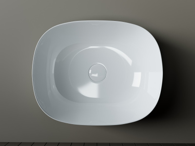 Ceramicanova Element Умывальник чаша накладная овальная 46х35 CN6018 Белый от интернет-магазина Purezza 