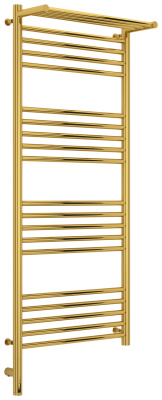 Сунержа Богема с полкой 3.0 Электрический полотенцесушитель 1200х500 Золото от интернет-магазина Purezza 