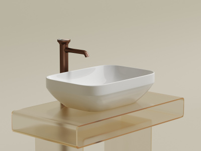 Ceramicanova Element Умывальник чаша накладная прямоугольная 49,5х37 CN6055 Белый от интернет-магазина Purezza 