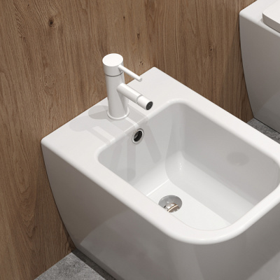 Maxonor SUPERIOR Смеситель для биде PL5087-8 Матовый белый от интернет-магазина Purezza 