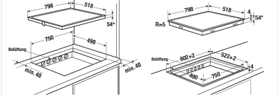 Kuppersbusch KI 8330.0 SR Индукционная варочная панель 80 см от интернет-магазина Purezza 
