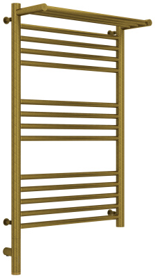 Сунержа Богема с полкой 3.0 Электрический полотенцесушитель 800х500 Состаренная бронза от интернет-магазина Purezza 