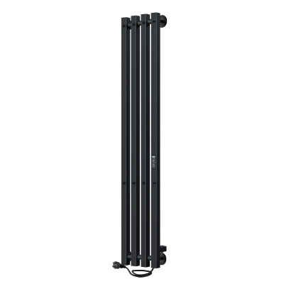INDIGO Style 4 PRO Полотенцесушитель электрический 1200х180 LSPRE120-18BRRt Черный муар от интернет-магазина Purezza 