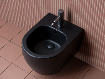 Ceramicanova Play Подвесное биде CN3002MB Черный матовый от интернет-магазина Purezza 